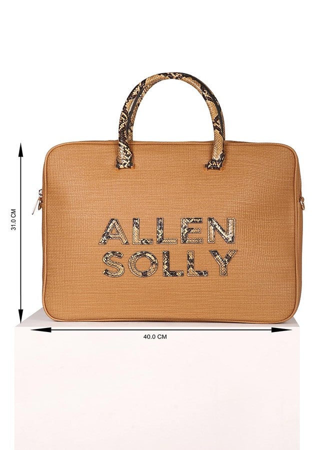 Allen Solly Women Brown Formal Laptop Bag - Image 4