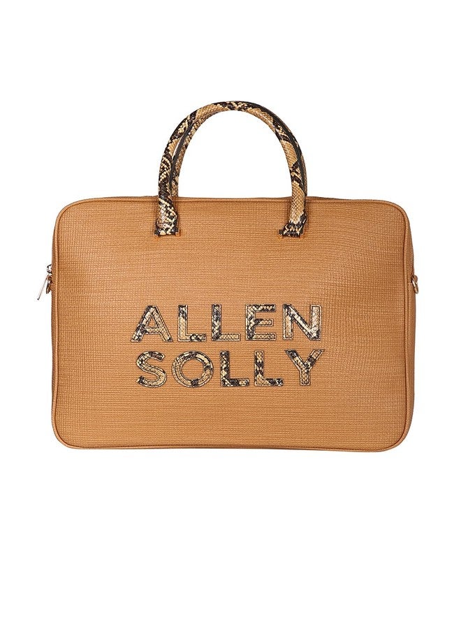 Allen Solly Women Brown Formal Laptop Bag - Image 1