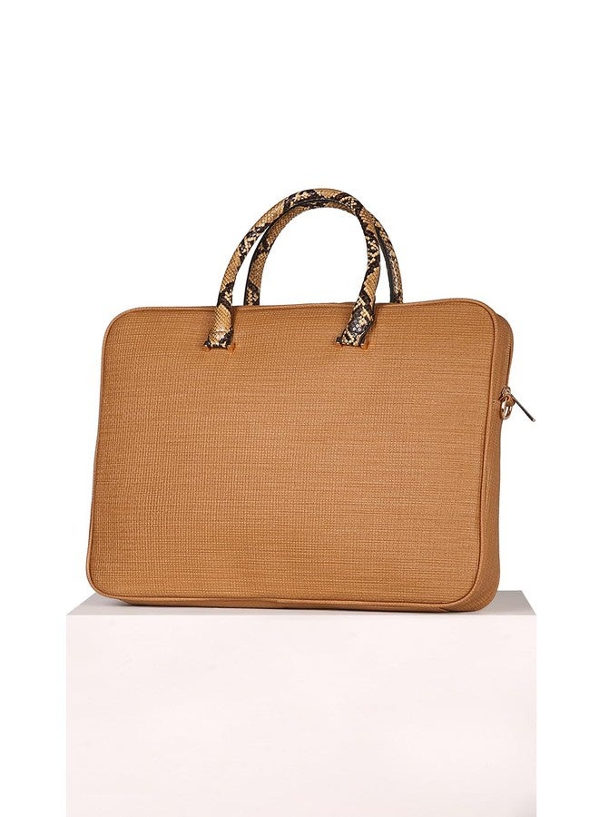Allen Solly Women Brown Formal Laptop Bag - Image 3
