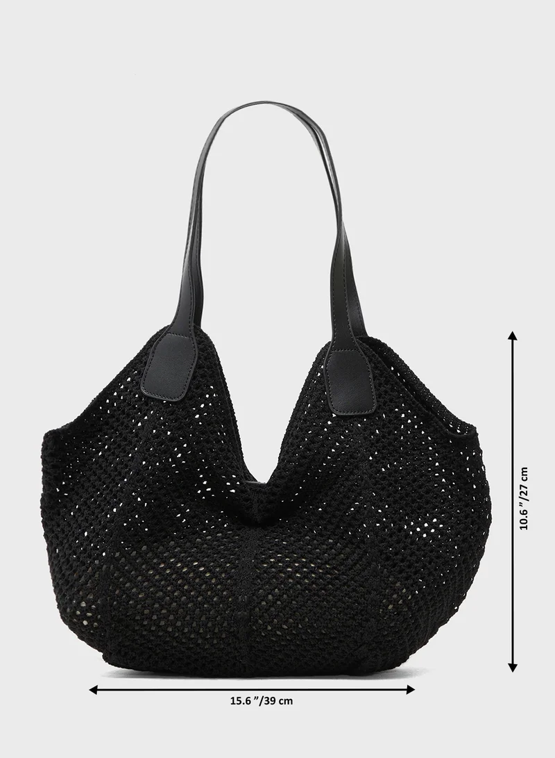 Ginger Raffia Woven Tote
