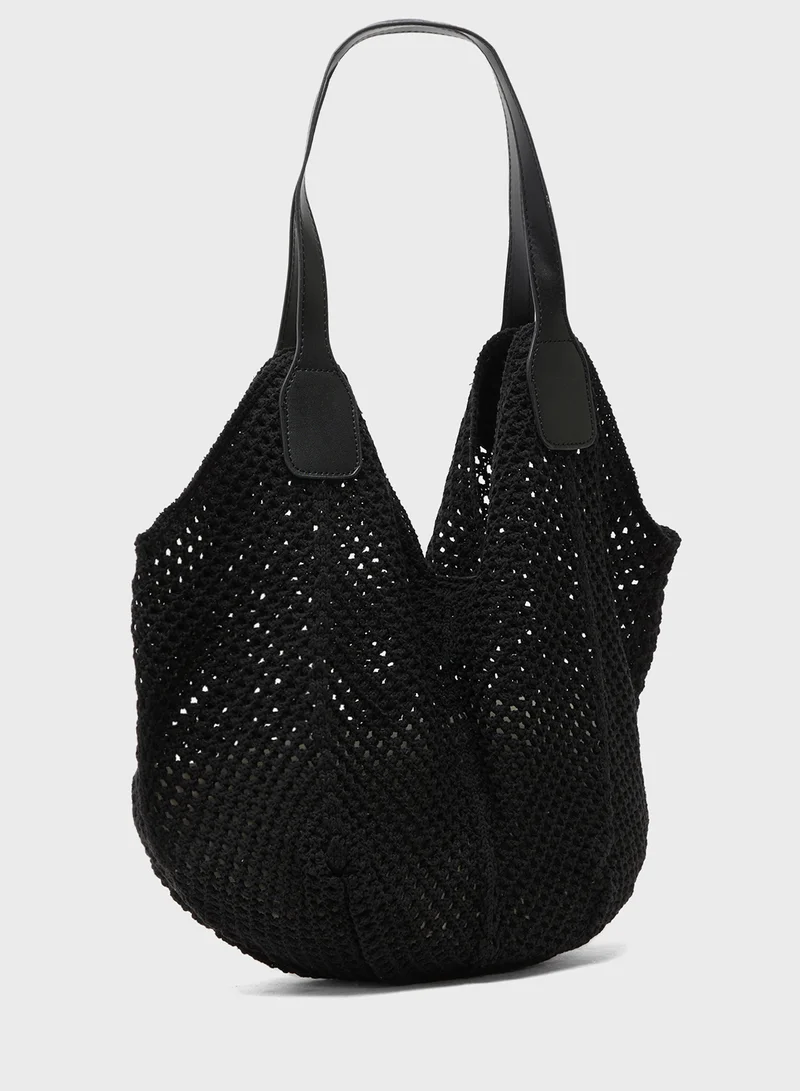 Ginger Raffia Woven Tote