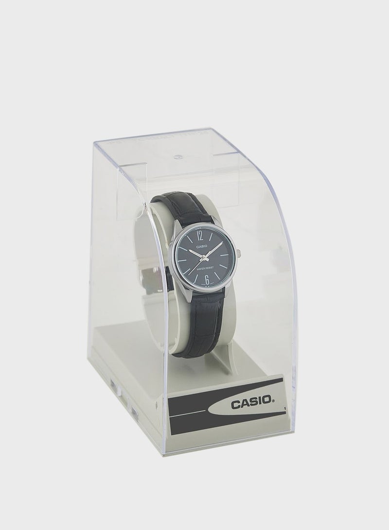 CASIO Leather Strap Analog Watch - Image 5