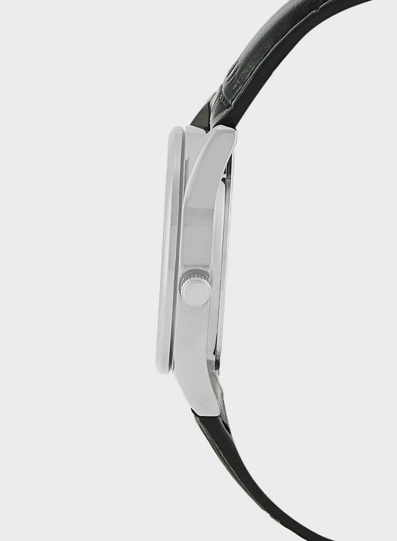CASIO Leather Strap Analog Watch - Image 3