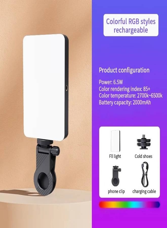 AROAQ RGB LED Camera Light, Full Color Output Video Lamp Kit, Dimmable, 2700K-6500K, Bi-Color Light Panel  - Image 1