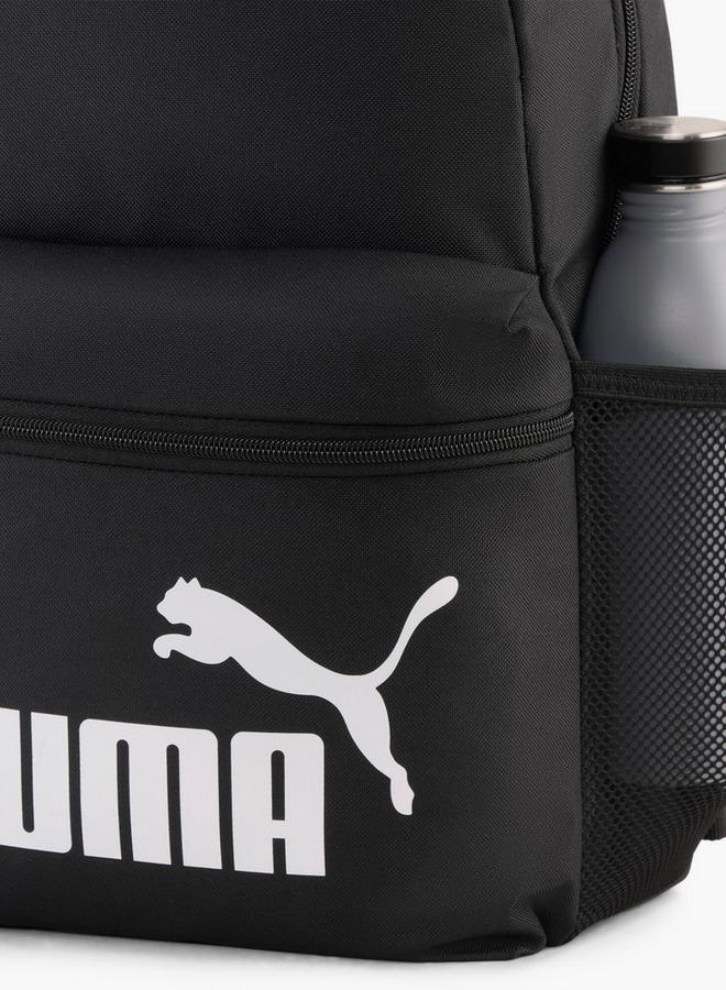 PUMA Logo Print Backpack For Kids 8-13 Years With Pencil Pouch - Image 2
