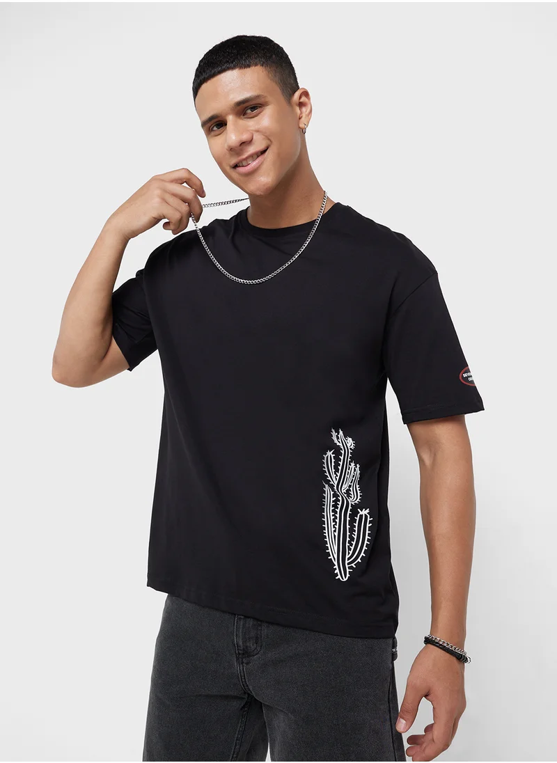 Seventy Five Oversized Graphic T-Shirt