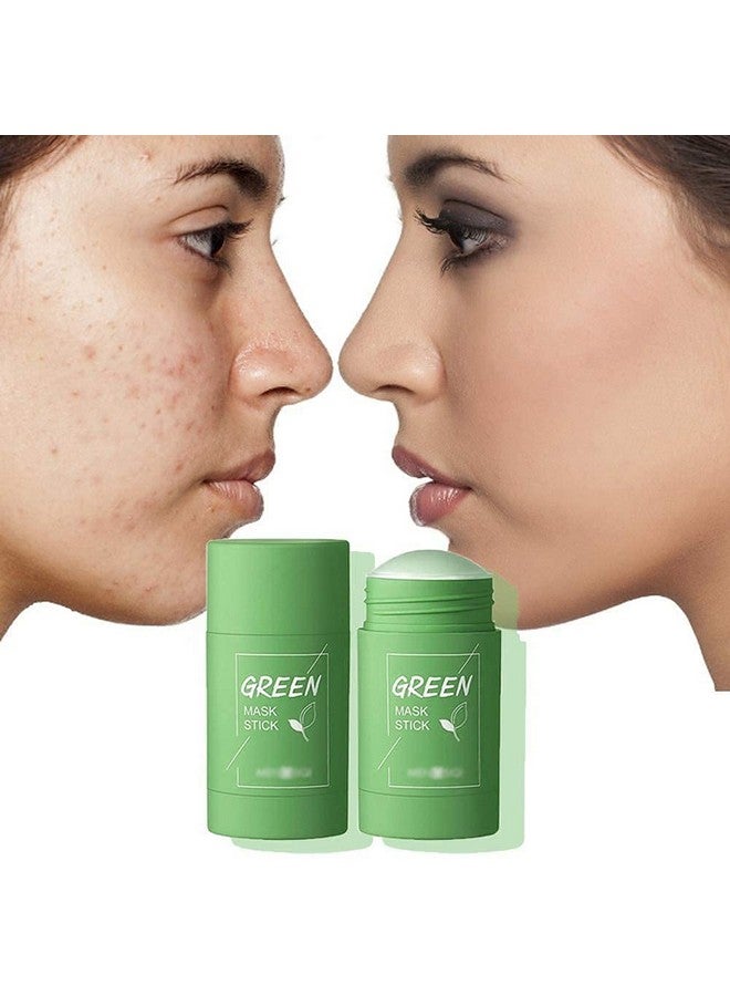 QuenchuaÂ® Green Tea Purifying Clay Stick Mask Oil Control Anti-Acne Cleansing Mask Mud Apply Mask,Green Tea Facial Detox Mud Mask (Green Tea) (40 g) - Image 5