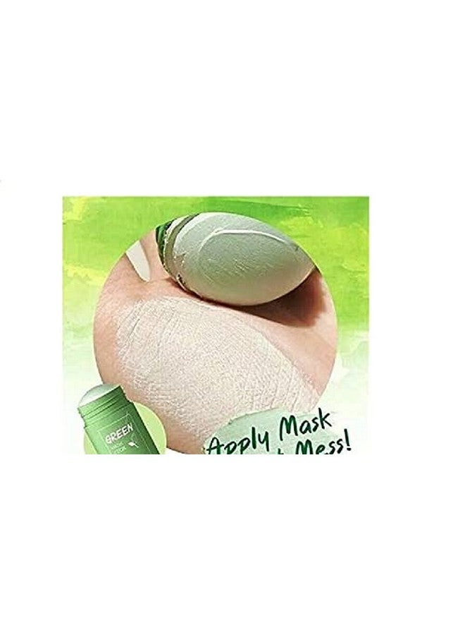 QuenchuaÂ® Green Tea Purifying Clay Stick Mask Oil Control Anti-Acne Cleansing Mask Mud Apply Mask,Green Tea Facial Detox Mud Mask (Green Tea) (40 g) - Image 3