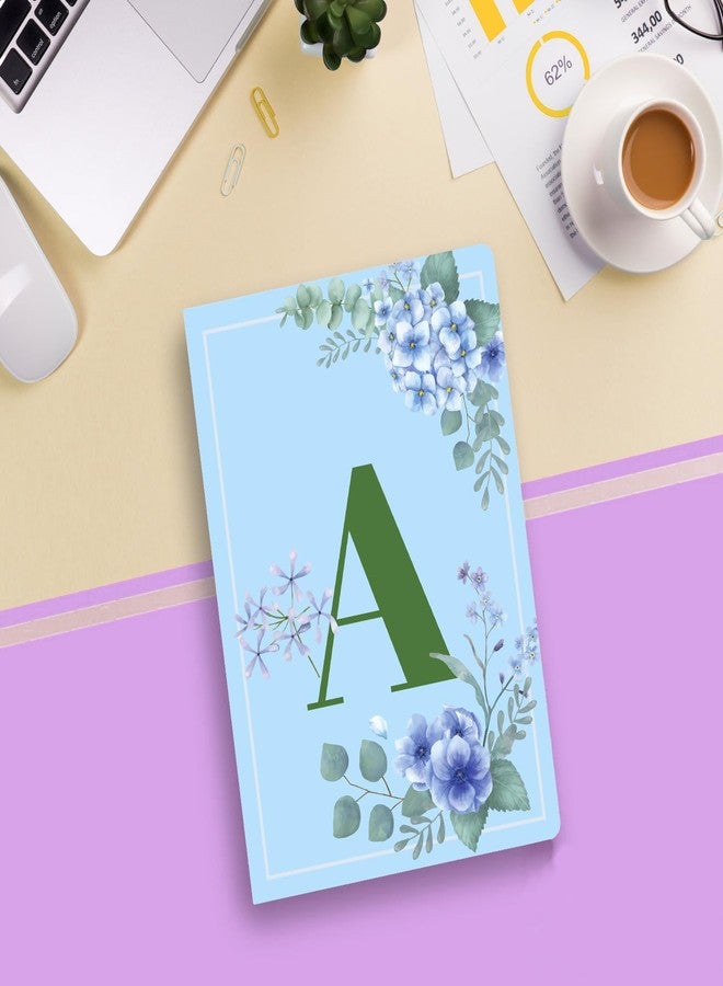 AccuPrints مفكرة AccuPrints Initial A Premium ذات غلاف ناعم | مقاس 21 × 14.5 سم | للفتيات والسيدات (A5، 192 صفحة مسطرة، 80 غرام/متر مربع) مفكرة شخصية - Image 3