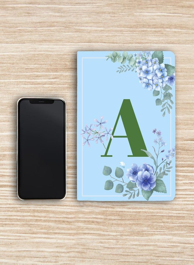 AccuPrints مفكرة AccuPrints Initial A Premium ذات غلاف ناعم | مقاس 21 × 14.5 سم | للفتيات والسيدات (A5، 192 صفحة مسطرة، 80 غرام/متر مربع) مفكرة شخصية - Image 4