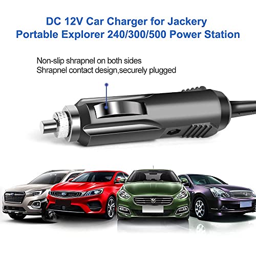 KFD Car Charger Cigarette Lighter DC Adapter for Jackery Portable Explorer 160/240/300/500/1000 Goal Zero Yeti/Anker/BLUETTI EB3A/EB70/EB70S/PAXCESS Rugged330/BALDR Power Station Power Supply Cord - Image 5