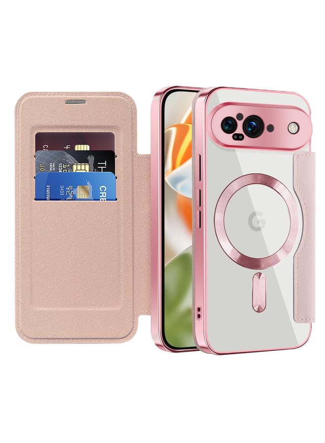 S-TOP Case For Google Pixel 9 Shield MagSafe RFID Anti-theft Leather Phone Case - Image 2