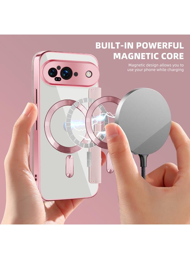 S-TOP Case For Google Pixel 9 Shield MagSafe RFID Anti-theft Leather Phone Case - Image 4