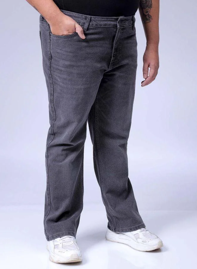 HARDSODA  Men Plus Size Bootcut Solid Mid-Rise Stretchable Jeans for Men | Best Price UAE
