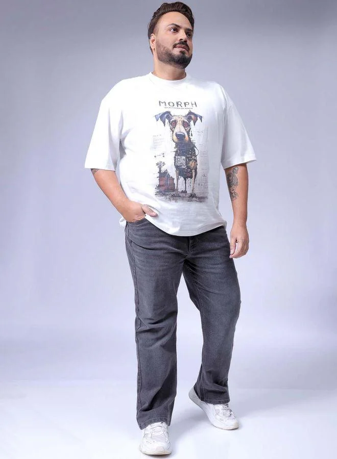 HARDSODA  Men Plus Size Bootcut Solid Mid-Rise Stretchable Jeans for Men | Best Price UAE