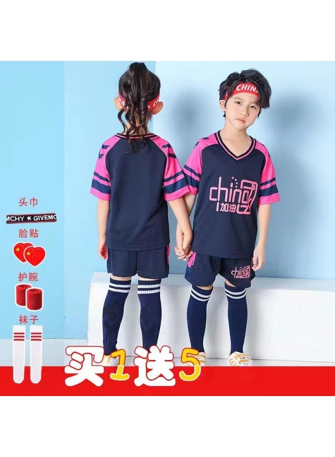 Jcn07 Purple Two-piece Set Football Jersey - Image 1
