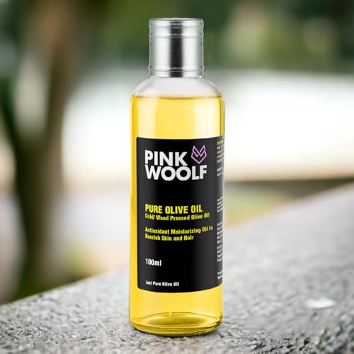 Pink Woolf Olive Oil for Hair & Skin | Light & Quick-Absorbing | Ideal for Body Massage and Skin Nourishment | Pack of 1 - Image 2