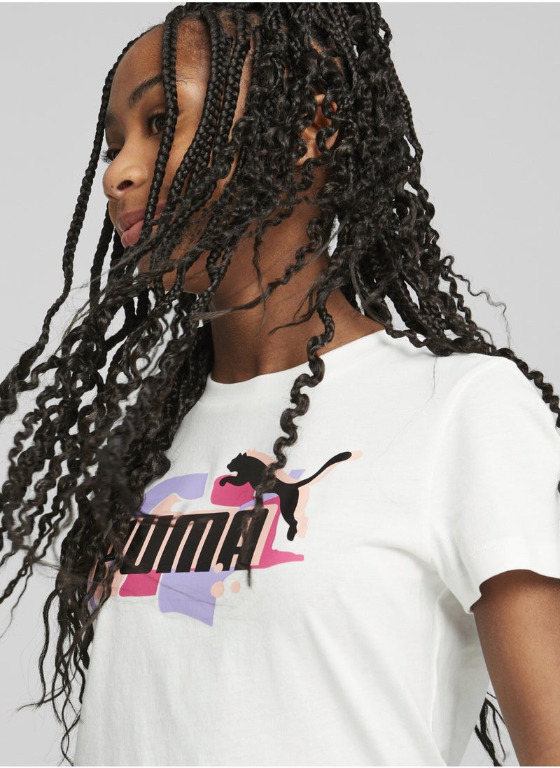 PUMA Essentials Kids Girls STREET ART Logo T-Shirt  - Image 2