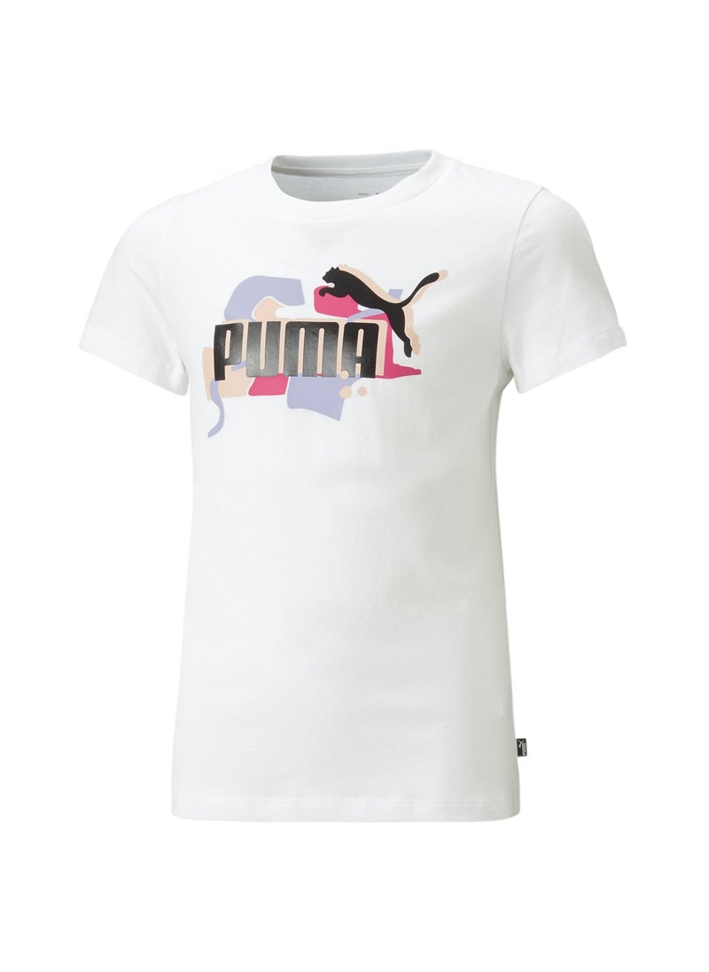 PUMA Essentials Kids Girls STREET ART Logo T-Shirt  - Image 5