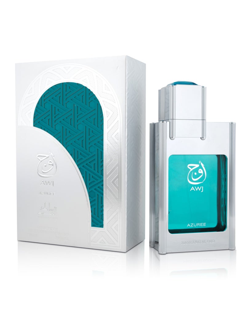 Mamlakat Al Oud Awj Azuree | A Dynamic Fusion of Mango, Blue Woods & Oud Warmth for Unisex  Eau de Parfum - 100ml  - Image 1