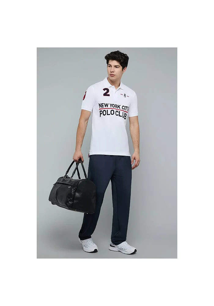 أر أند بي Embroidered Polo T-Shirt with Short Sleeves