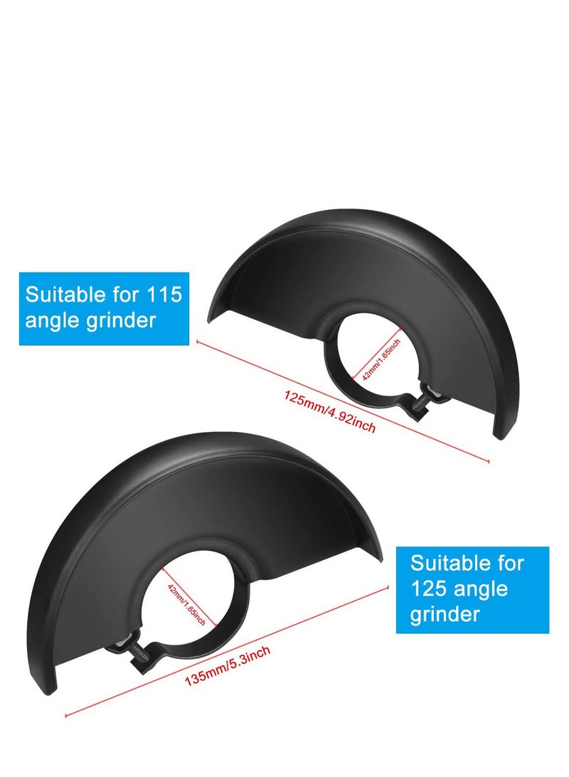 Angle Grinder Shield Protective Cover, Black Cutting Machine Base Metal Wheel Guard Safety Protector Cover for 125 115 Angle Grinder Power Tool Accessories 42 mm Inner Diameter, 2 Size - Image 3