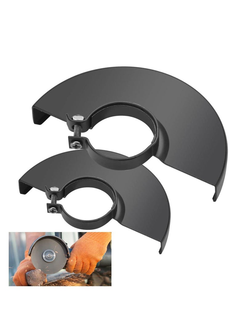 Angle Grinder Shield Protective Cover, Black Cutting Machine Base Metal Wheel Guard Safety Protector Cover for 125 115 Angle Grinder Power Tool Accessories 42 mm Inner Diameter, 2 Size - Image 1