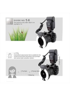 Meike iTTL TTL LED Macro Ring Flash Light for Nikon d3400 d5600 d5300 d3300 d3200 d3100 d5500 d5200 d5100 d7100 d750 d850 d7200 d500 d810 d7500 d5600 d5500 d7000 d3300 DSLR Camera with Hot Shoe Mount  - Image 4