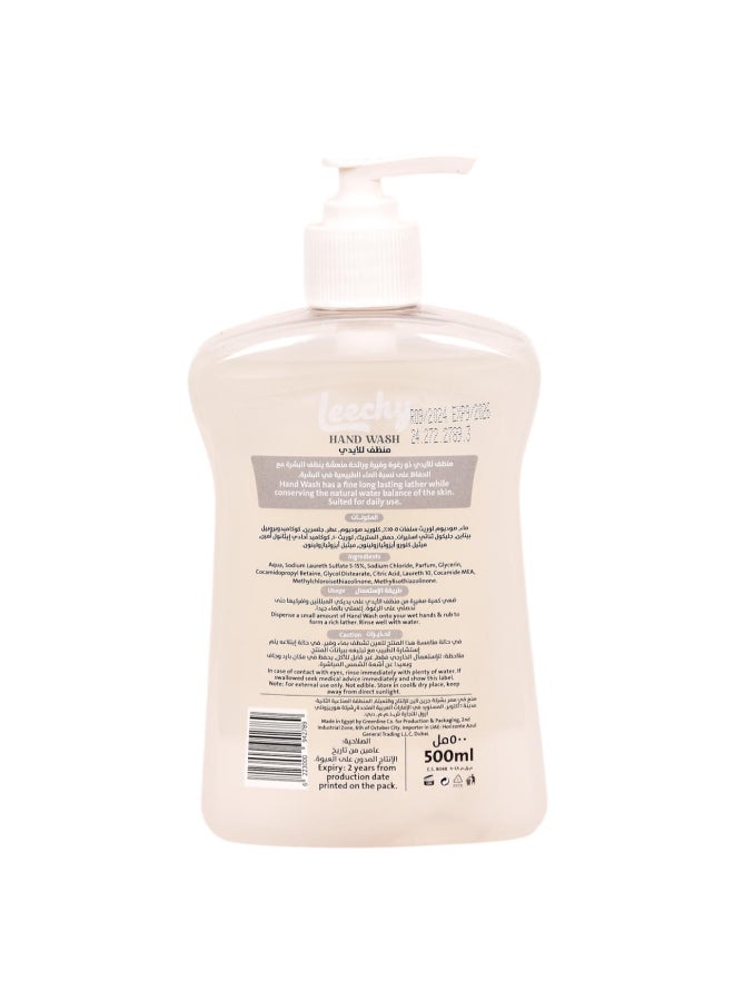 Leechy Hand Wash Pearly 500ML - Image 2