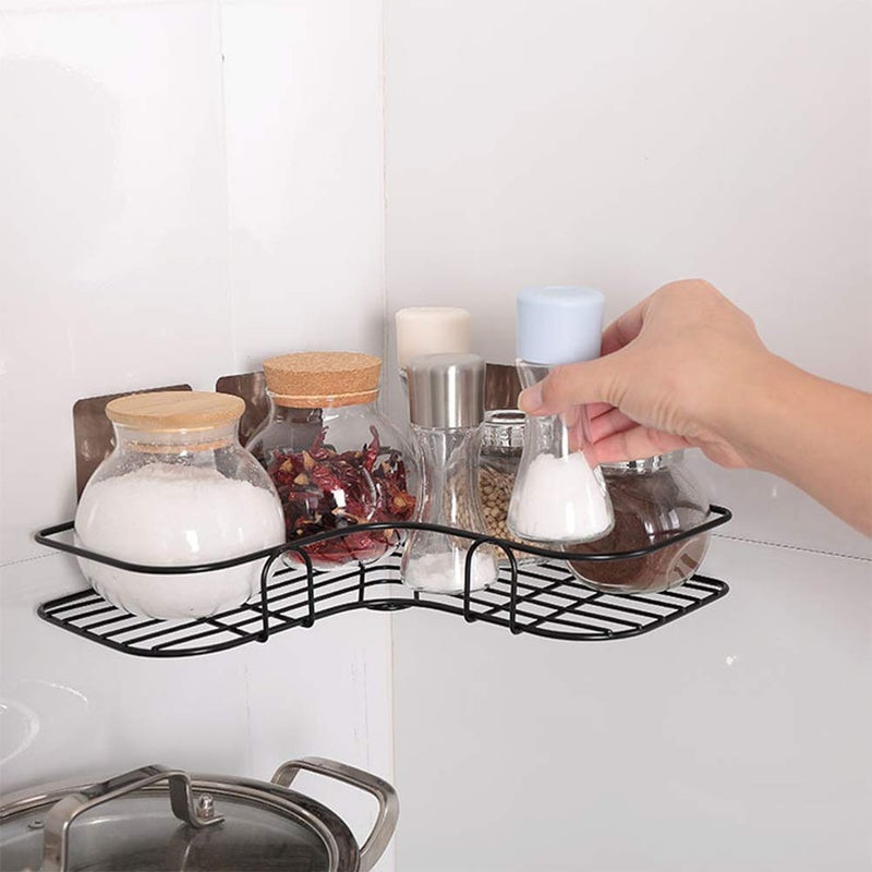 Dayish Faucet Storage Soap Sponge Dish Hanging Holder Metal Sink Caddy Organizer Drainer Clamp Rack Corner Shelf - Image 2