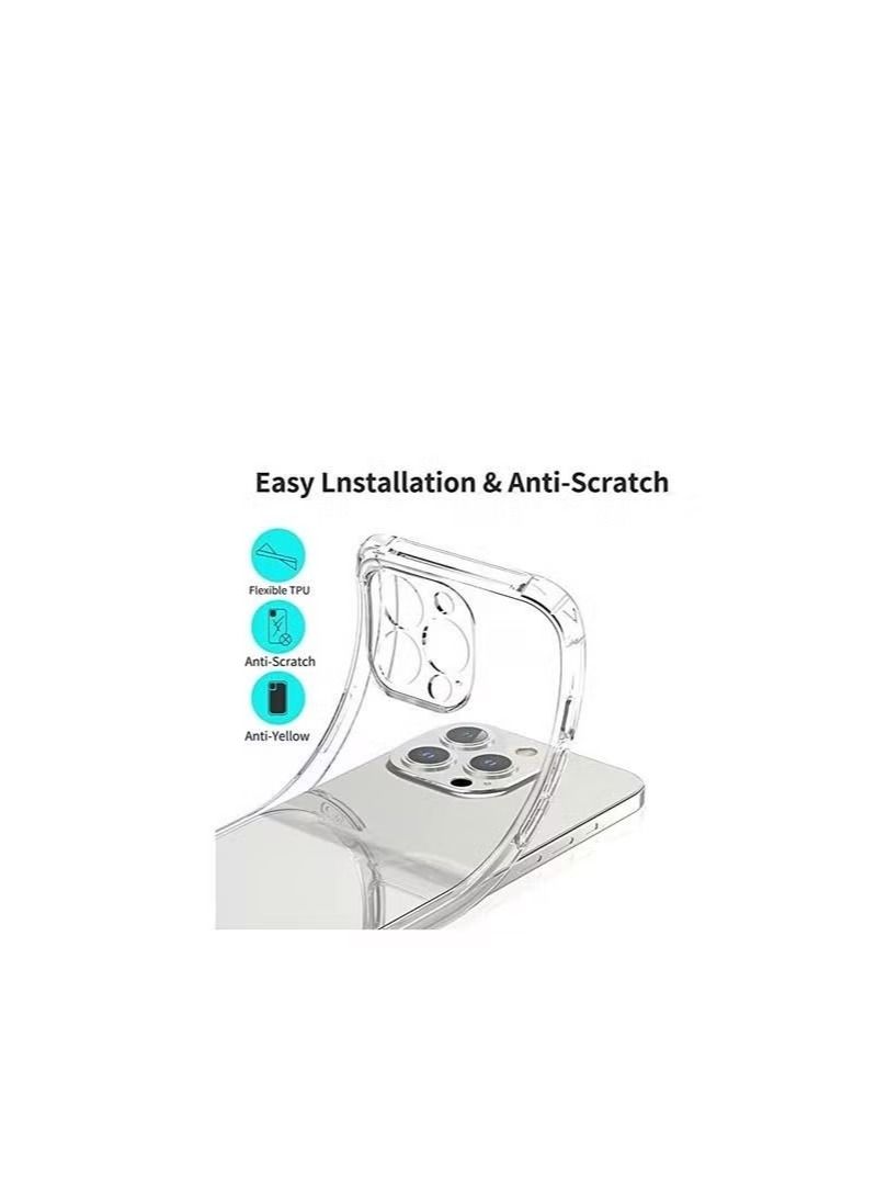 Zaboon iPhone 13 pro Max Case, Crystal Clear Soft TPU Transparent Bumper Shock Absorption Technology Raised Bezels Slim Protective 6.7' - Image 1