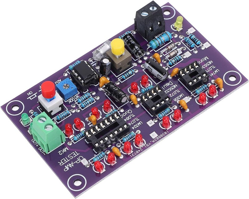 OP AMP Current Test Terminal Board, Static SPAIL FEATER for LM741 NE5534 TL071 for Students and Technicians, Electricity Requirements: DC12V - Image 3