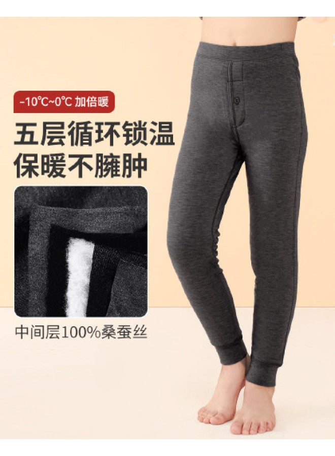 Long time companion 5-layer Thick Warm Boys & Girls Thermal Underwear Cold-proof Winter Pants - Image 1
