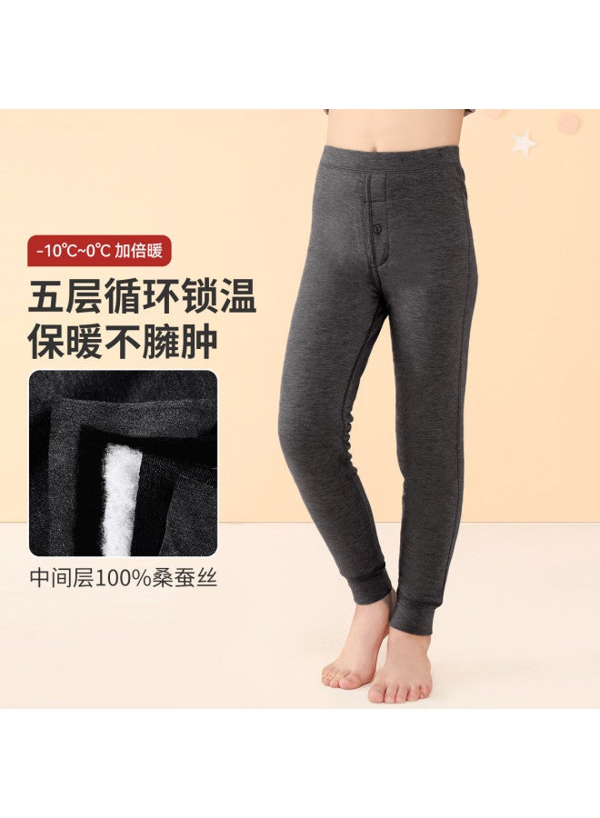 Long time companion 5-layer Thick Warm Boys & Girls Thermal Underwear Cold-proof Winter Pants - Image 2