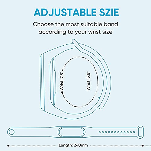 Sounce Adjustable Xiaomi Mi Band 3/ Mi Band 4 Watch Silicone Strap Band Bracelet (Not Compatible with Mi Band 1/2) - Image 5