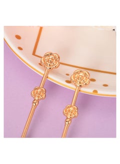 KASTWAVE Rose Gold Tea Spoons, Long Handle Coffee Dessert Spoon, Cute Demitasse Spoon for Stirring Drink Milkshake, 20 Pcs  - Image 5