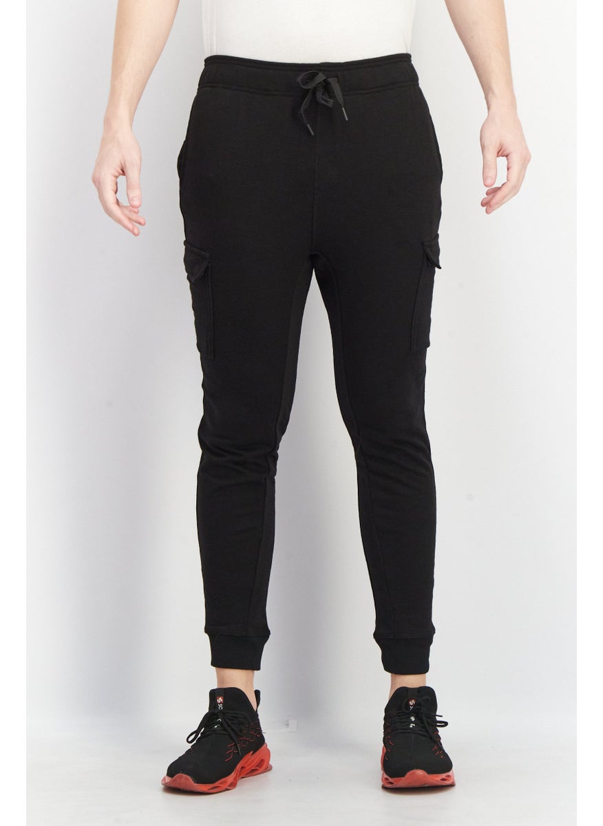 90 Degree By Reflex Men Sportswear Fit Drawstring Jogger Pants, Black  - Image 1