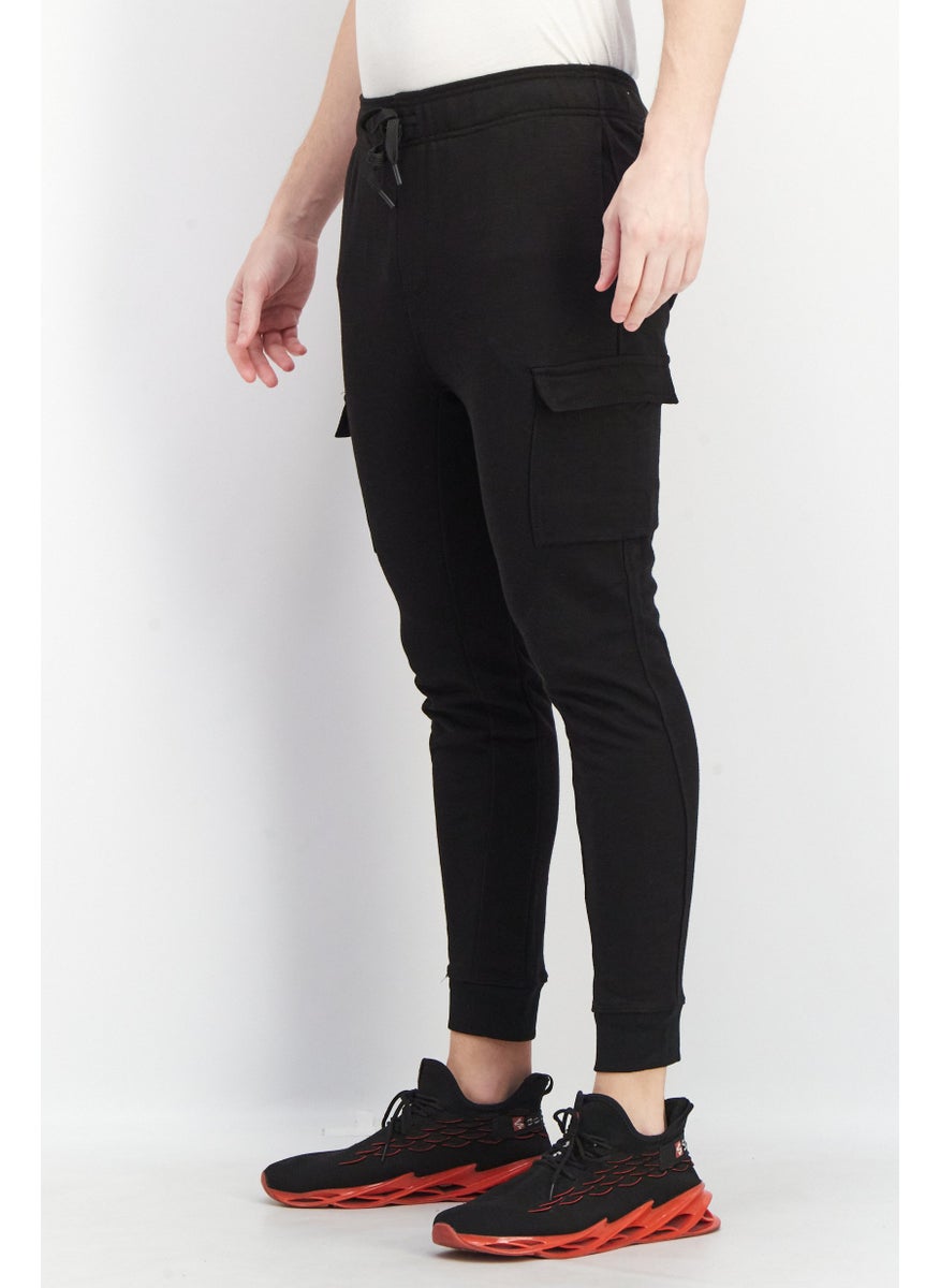 90 Degree By Reflex Men Sportswear Fit Drawstring Jogger Pants, Black  - Image 2