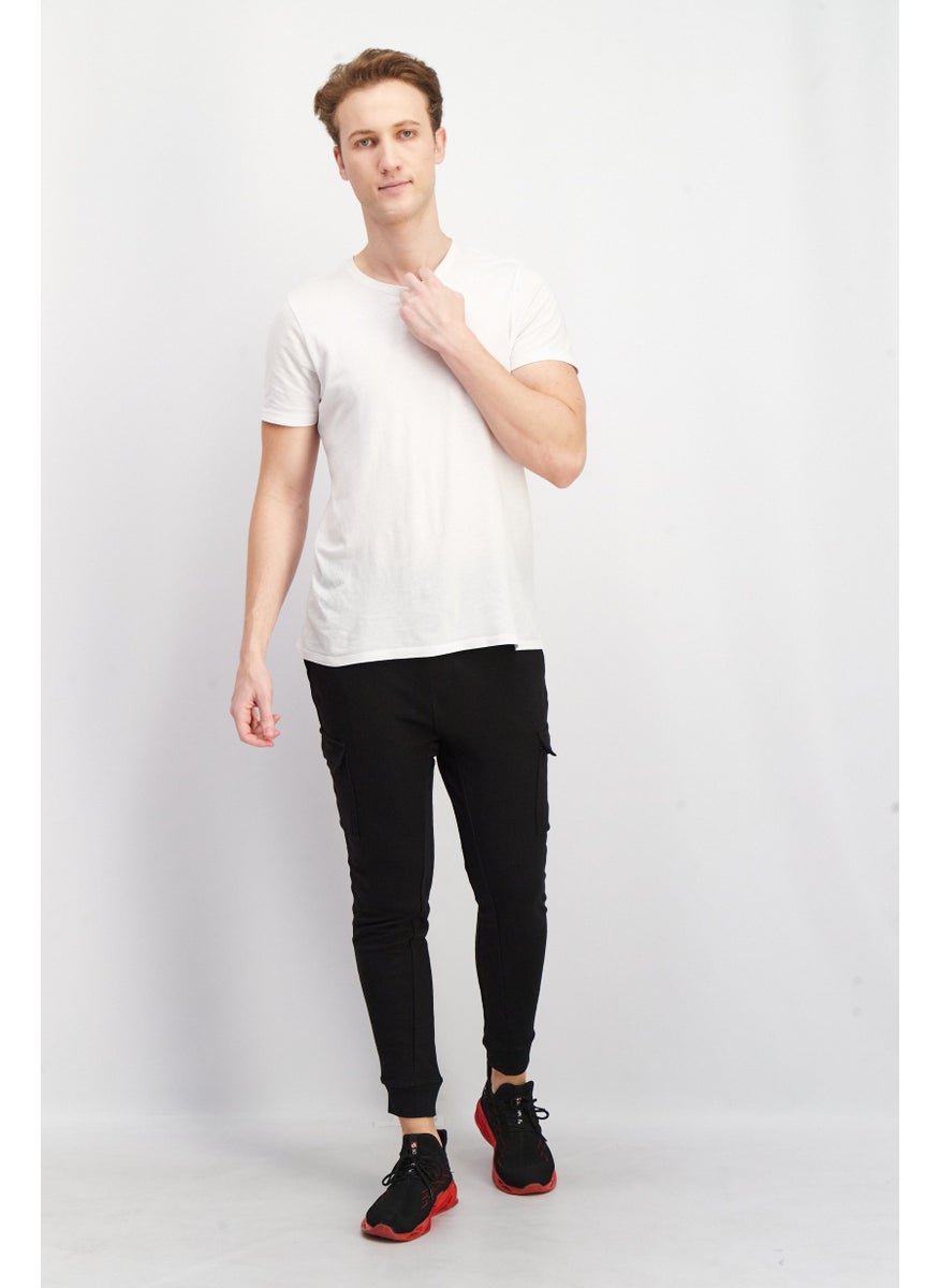 90 Degree By Reflex Men Sportswear Fit Drawstring Jogger Pants, Black  - Image 4