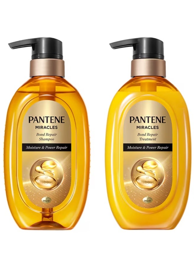 Miracles Bond Repair (Shampoo & Treatment) Moisture & Power Repair Set of 2 Each 440g