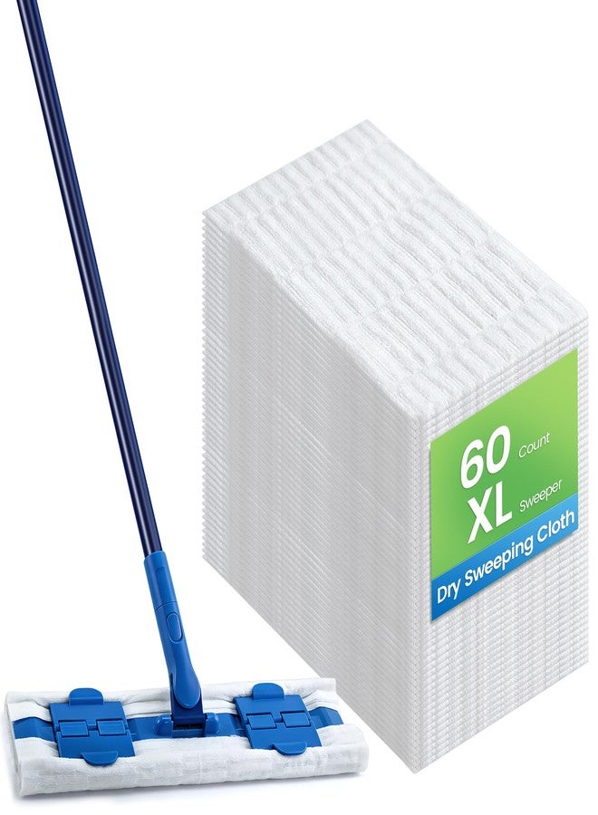 Aodaer 60 Count XL Dry Sweeping Cloths for Swiffer Sweeper Disposable Sweeping Dry Pads Duster Refills Floor Mop Pads for Daily Pet Hair Dust Dirt Cleaning - Image 1