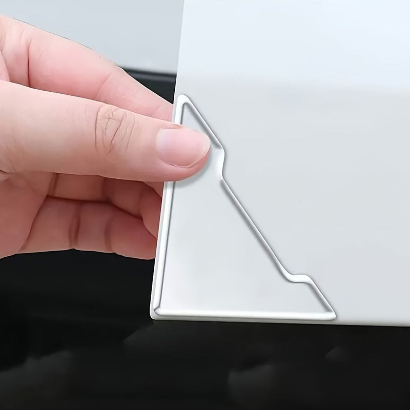 8 Pcs Universal Transparent Silicone Car Door Corner Guards Scratch Resistant Bumper Protectors - Image 2