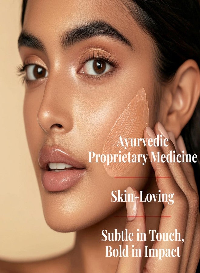 Just Herbs Serum Foundation SPF 30+ | Buildable Coverage & Natural Finish | No Parabens, No Mineral Oil | For Indian Skin Tones | Lightweight & Hydrating | 30 ML (TOFFE) - Image 3