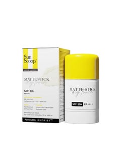 SunScoop Matte Stick Dry Touch Spf 50+ Pa++++ | Uva Uvb Rays Protection | 1% Salicylic Acid For Oil Control | Green Tea For Acne | No White Cast | Non Sticky | Combination To Oily Skin | 18G  - Image 1