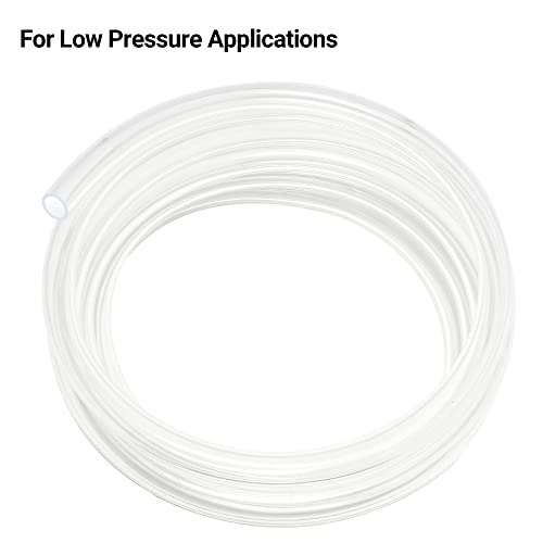 Geowaky Clear Vinyl Tubing 1/4" ID × 3/8" OD -25 Ft 60PSI,Flexible Lightweight Plastic Tube, BPA Free Non-Toxic, Multipurpose Hybrid Reinforced Clear Tubing for Transfer Water Air Oil - Image 4