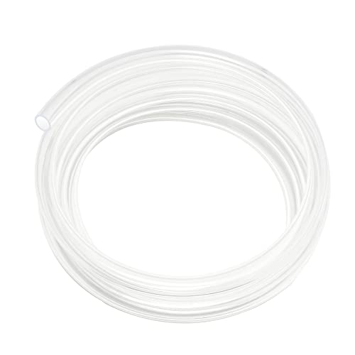 Geowaky Clear Vinyl Tubing 1/4" ID × 3/8" OD -25 Ft 60PSI,Flexible Lightweight Plastic Tube, BPA Free Non-Toxic, Multipurpose Hybrid Reinforced Clear Tubing for Transfer Water Air Oil - Image 1