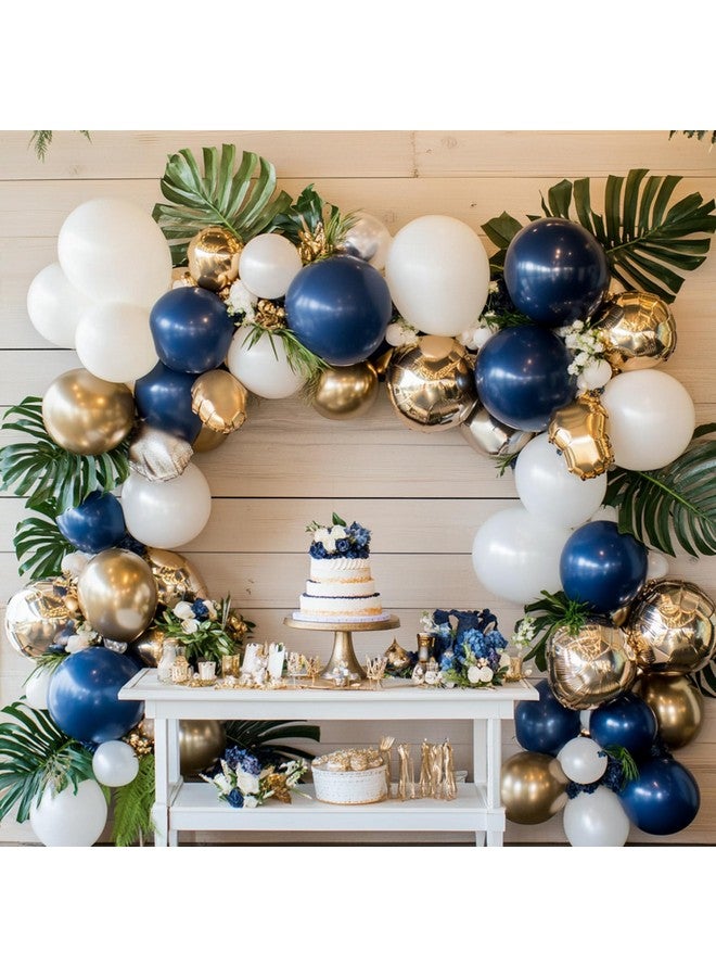 RUBFAC 129pcs Navy Blue Balloons Different Sizes 18 12 10 5 Inch, Latex Balloon Garland Arch Kit for Birthday Party Graduation Baby Shower Wedding Holiday Balloon Decoration - Image 4