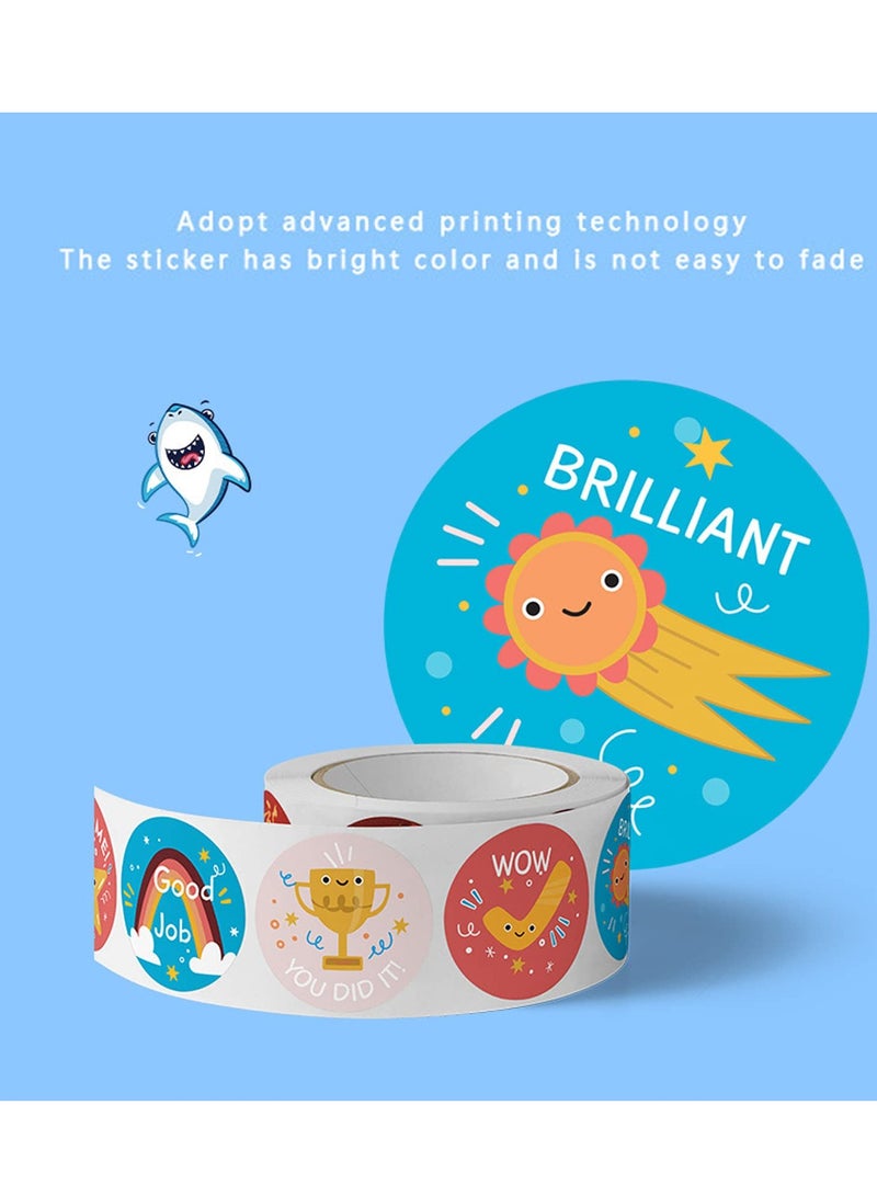 Daytoyz 500 PCS Reward Stickers for Teachers Cartoon Animals Stickers Fun Stickers Reward Stickers for Teacher Encourage Student Round Reward Sticker for Kid - Image 4