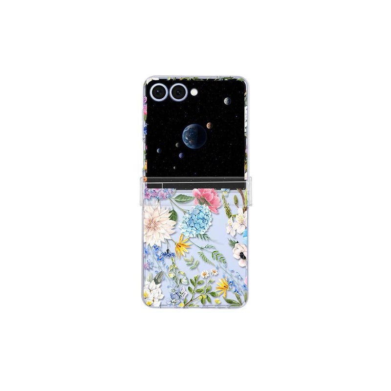 غطاء واقي، Multicolour Floral PC، لـ Samsung Galaxy Z Flip 5 بتصميم زهري متعدد الألوان للهدايا للاستخدام الشخصي للمكتب - Image 1