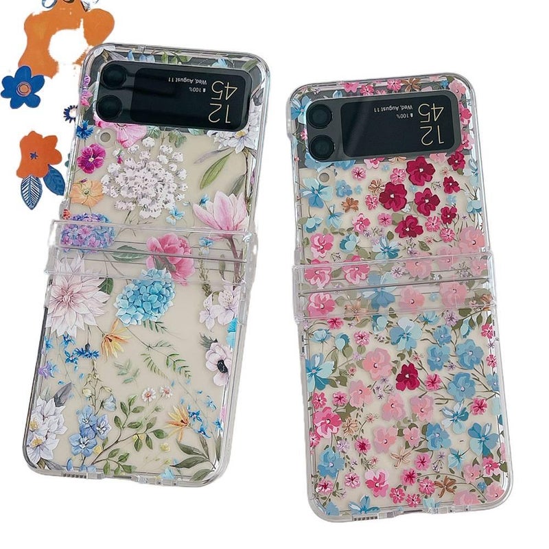 غطاء واقي، Multicolour Floral PC، لـ Samsung Galaxy Z Flip 5 بتصميم زهري متعدد الألوان للهدايا للاستخدام الشخصي للمكتب - Image 2